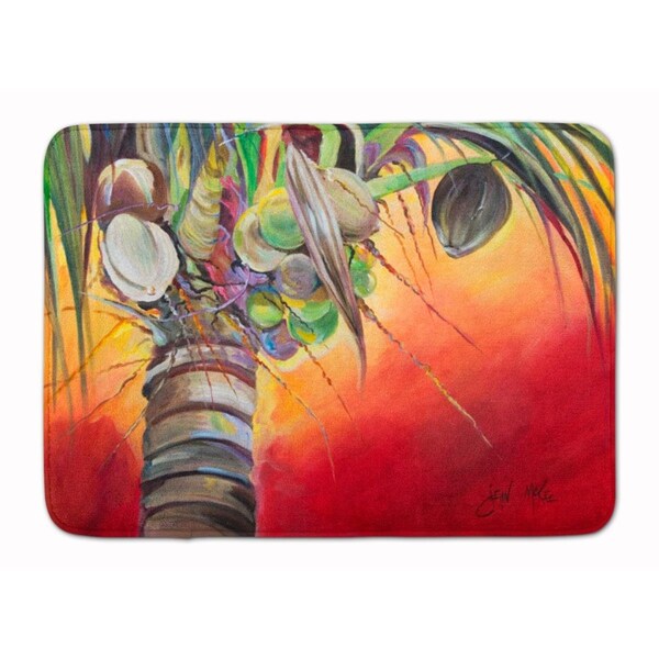 Carolines Treasures Sunset on the Coconut Tree Machine Washable Memory Foam Mat JMK1133RUG - main